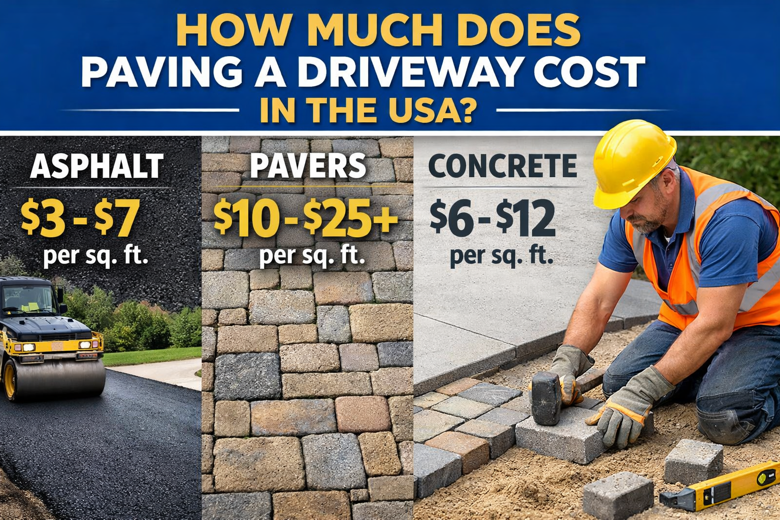 How Much Does Driveway Paving Cost in the U.S.?