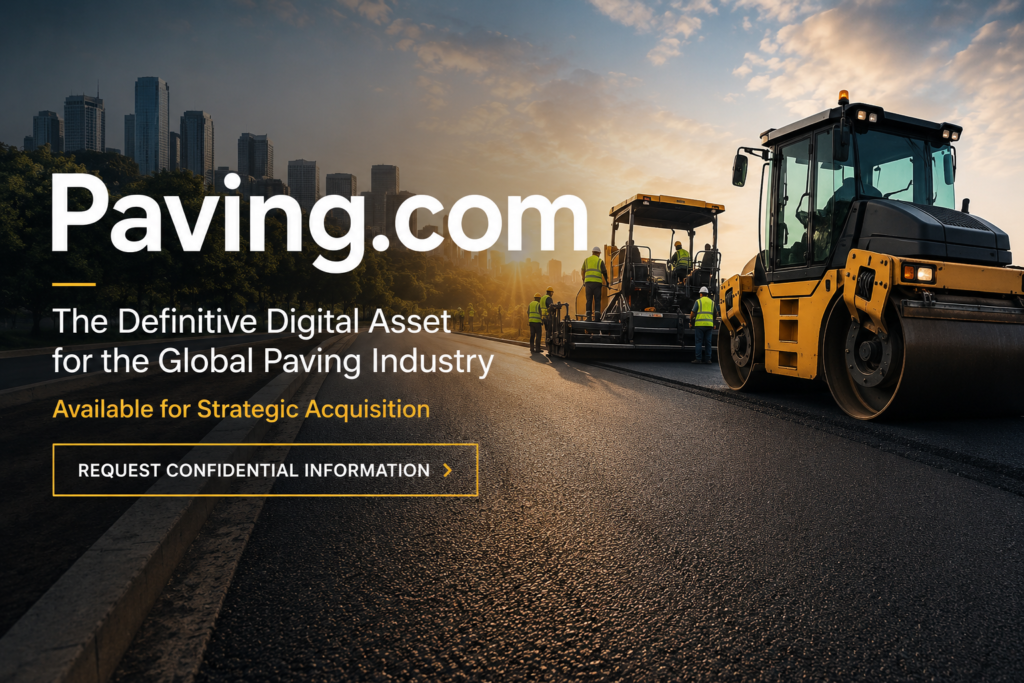Paving.com. Available for strategic acquisition.